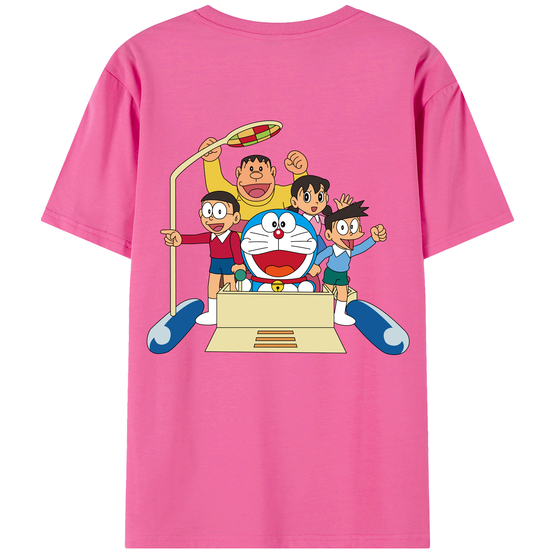 （画像用） ドラえもん 骨川 スネ夫 Doraemon Honekawa Suneo レディース半袖Tシャツ(バックプリント)